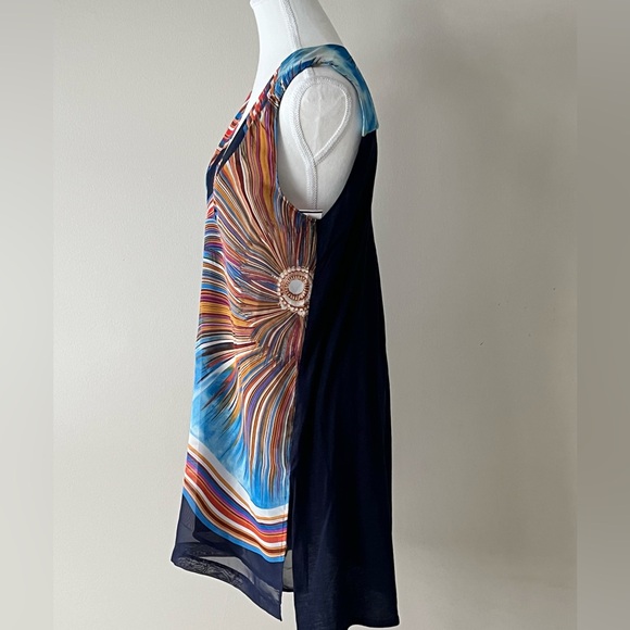 Anthropologie NWT Abstract Sleeveless Dress – Artistic & Lightweight - Picture 3 of 4